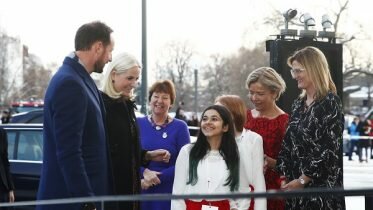 Children met the Peace Prize winners