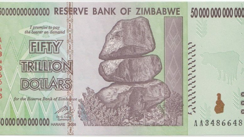 demonetization zimbabwe dollar