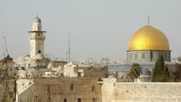 Jerusalem Cliff Mosque Wailing Wall Temple Mount Norwegian People's Aid