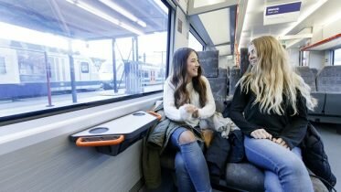 Children free on the train until they turn six