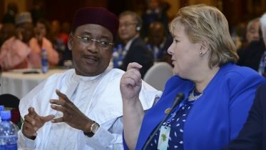 Solberg at health symposium in Ethiopia