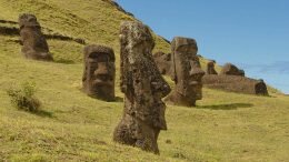 Easter Island Moai statues Kon-Tiki