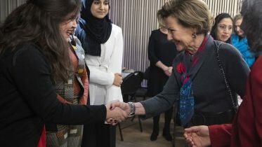 Queen Sonja attended a breakfast for ethnic minority women
