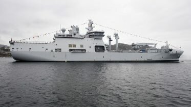 Norway’s largest naval vessel in place in Bergen