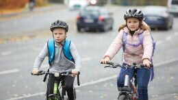 school road child kid bike