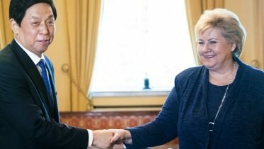 China’s third most powerful politician praises Solberg