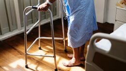 elderly sick hospital walker