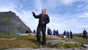 Elvestuen opened a new national park in Lofoten