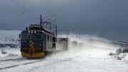 Dovre Rail CargoNet Winter railroad train