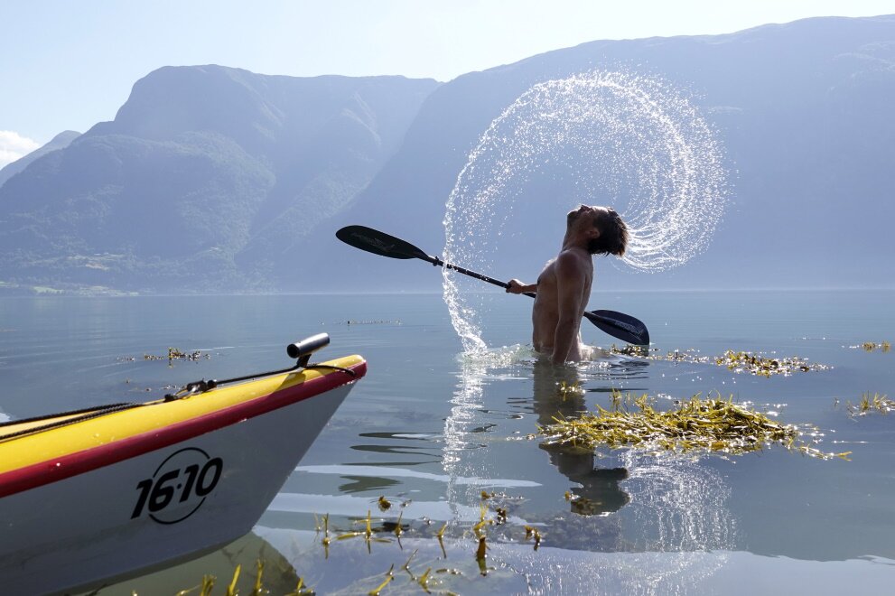 Bathing in Mjøsa discouraged due to algae