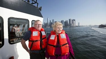 Solberg was shown Equinor’s offshore wind field in New York