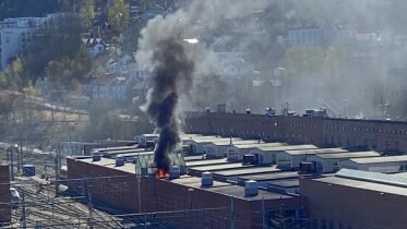 Train-hall fire in Oslo