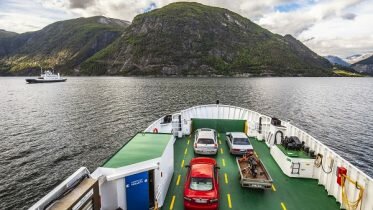 People can get out of cars on ferries again