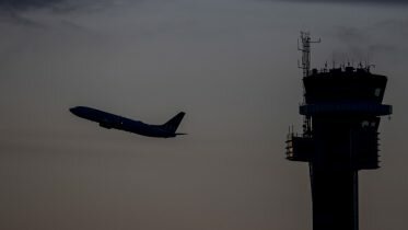 Air traffic has been reduced by around 95 percent