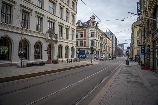 city streets in Oslo