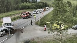 Traffic accident in Saltdal