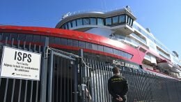 The Hurtigruten ship Roald Amundsen