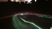 Aurora borealis from space