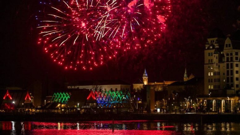 New Year fireworks Oslo