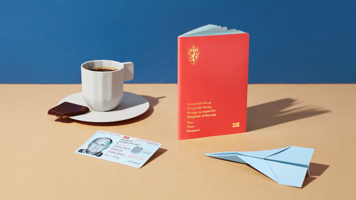Passport id documents coffee