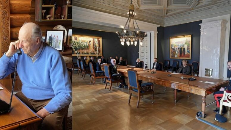 King Harald home office