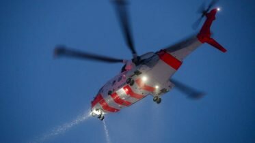Rescue helicopter night