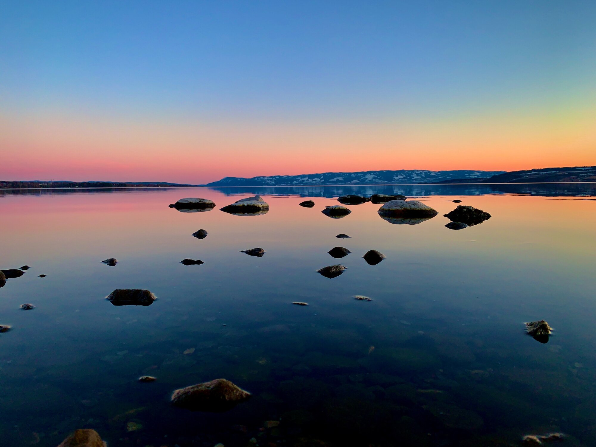 Sunset in Mjøsa