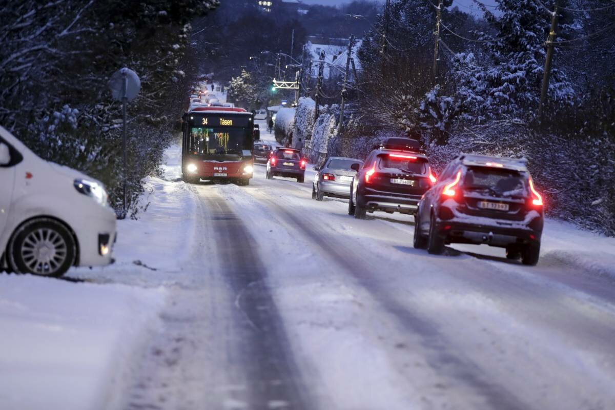 Several accidents reported in the Follo area due to slippery roads: “Drive carefully”