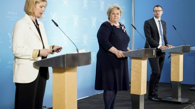 Government - press conference - Melby - Solberg - Ropstad