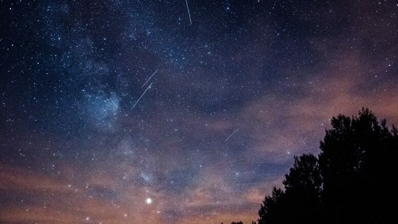 Stars Perseid meteor shower